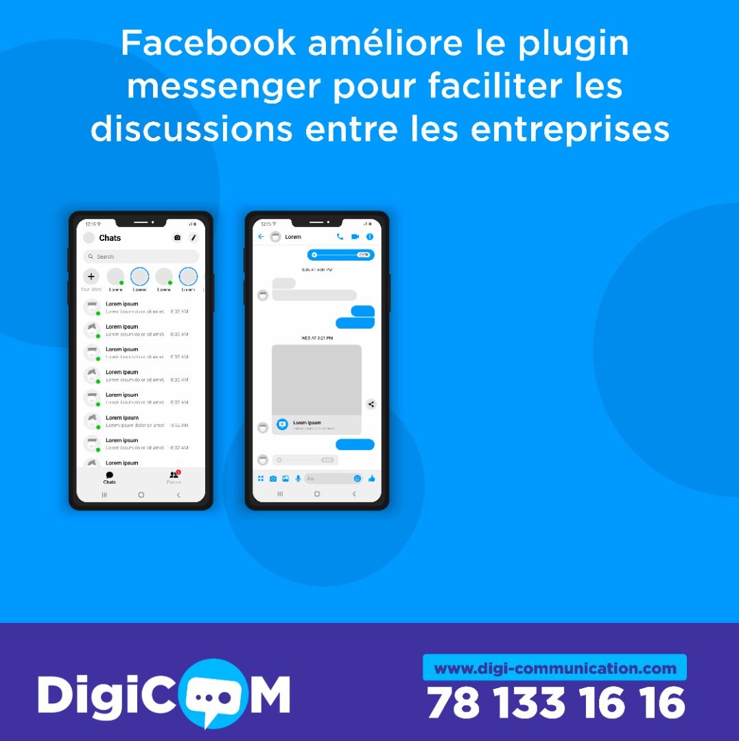 Facebook améliore le plugin Messenger pour faciliter les discussions entre les entreprises et les internautes